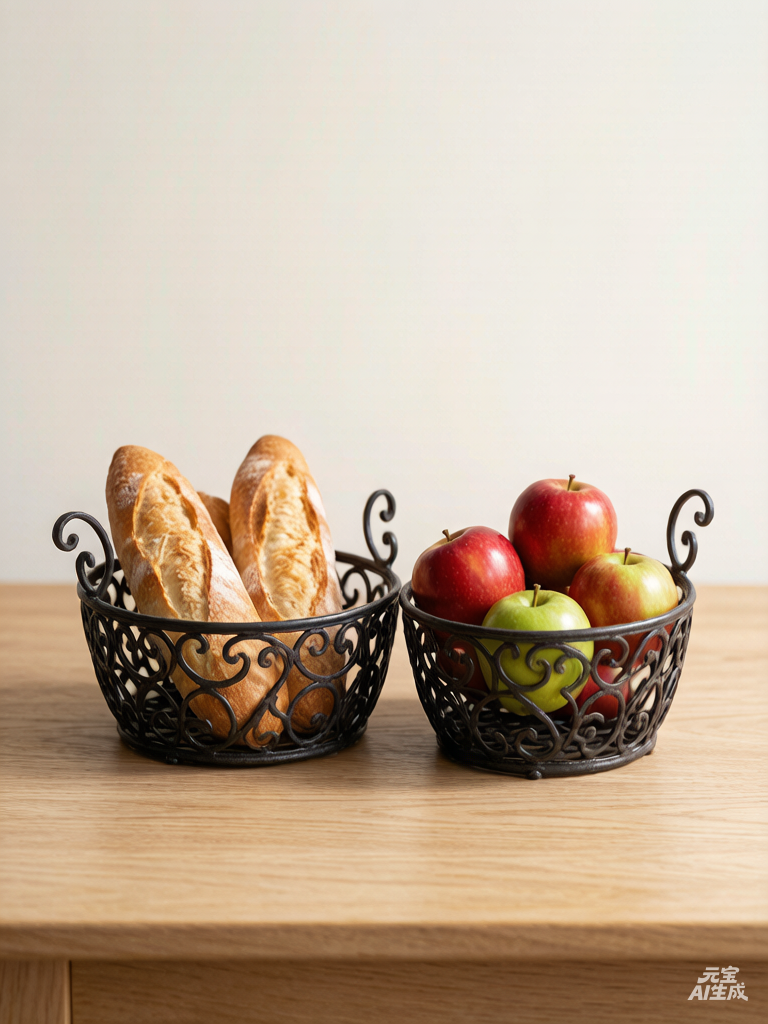 Bread and fruit basket set