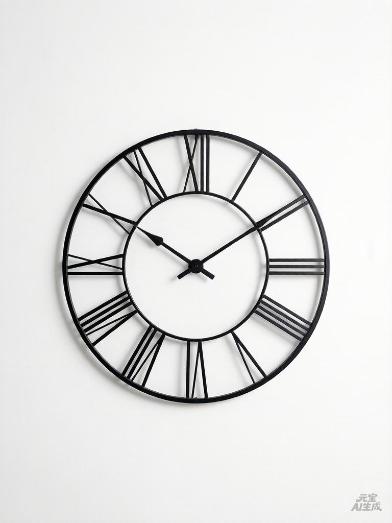 Scandinavian minimalist wall clock